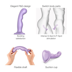 strap on me Plug Silicone P&G Strap-On-Me M 15 x 3.6cm Violet